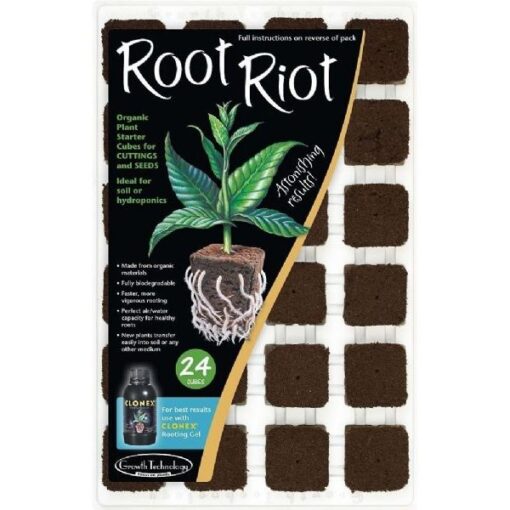 Root riot besidder alle de nødvendige næringstoffer, som frø og stiklinger har brug for i det tidlige stadie.