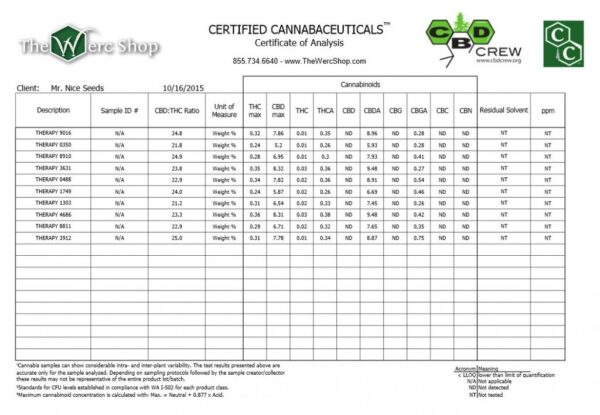 CBD Therapy medicinske cannabis frø - CBD Crew - Image 4