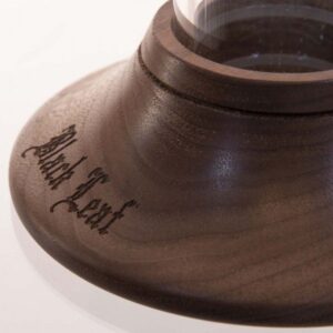 Black Leaf Woody Cylinder Bong Walnut Wood Top - Billede 4