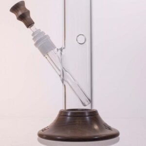 Black Leaf Woody Cylinder Bong Walnut Wood Top - Billede 3