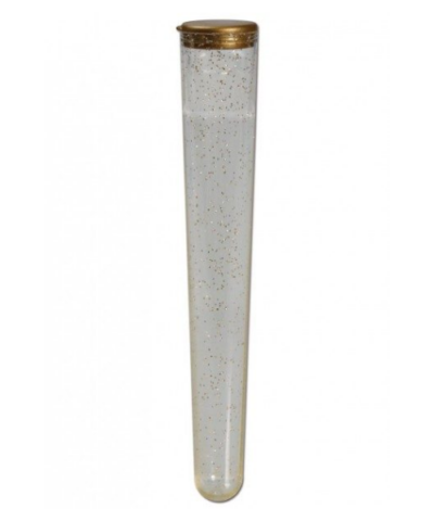Cone-formet opbevaringshylster med glimmer til joints.