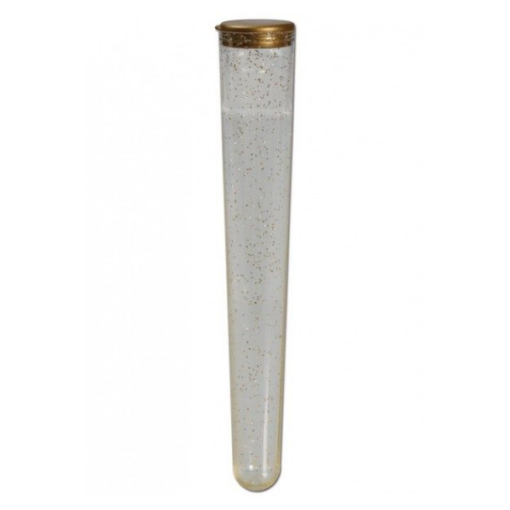Cone-formet opbevaringshylster med glimmer til joints.