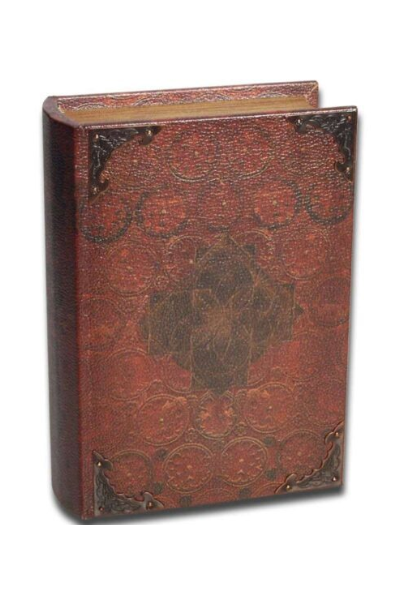 Antik bogformet opbevaringsboks