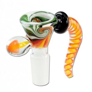 Flot bonghoved i pustet glas Ø20 fra Black Leaf, stilfuldt og unikt design.