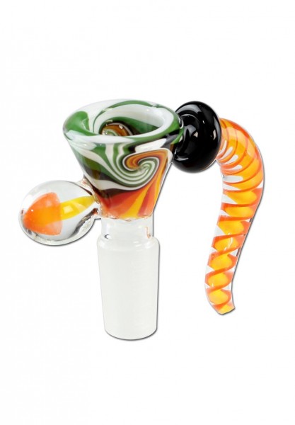 Flot bonghoved i pustet glas Ø20 fra Black Leaf, stilfuldt og unikt design.