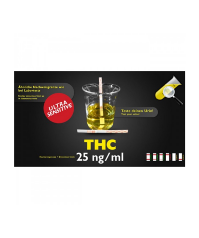 Ultra sensitiv THC narkotest kit med detektion på 25 ng/ml
