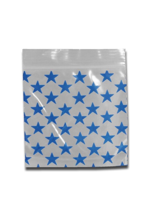 Zipper bags med stars-design, ideelle til sikker og stilfuld opbevaring.