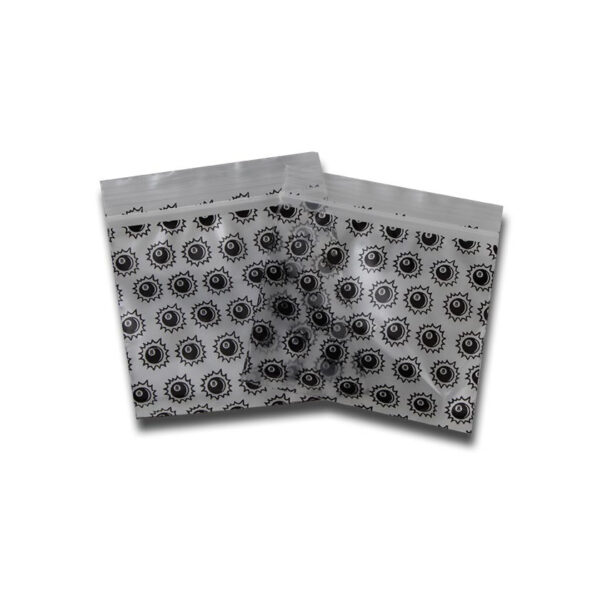 Zipper bags med 8 Ball-design, praktiske poser til sikker opbevaring og transport.