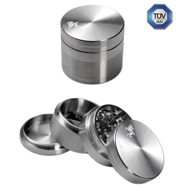 BL Stainless Steel Grinder, fire dele, rustfrit stål til holdbar og præcis formaling.