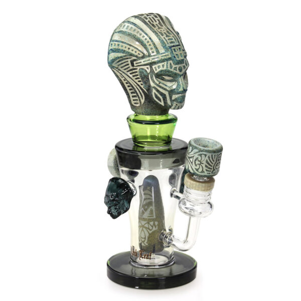Black Leaf diffuser bong med Egyptian Warrior design, elegant og funktionel