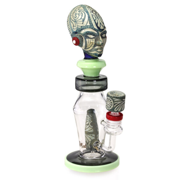 Black Leaf diffuser bong med High Priestess design, avanceret filtrering og elegant look.