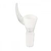 Hvidt BL bonghoved med horn og SG14, unikt og stilfuldt design.