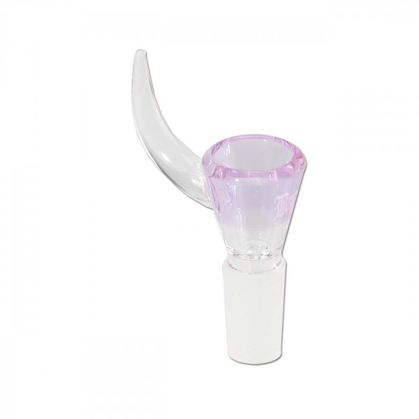 Rosa BL bonghoved med horn og SG14, stilfuldt og unikt design.