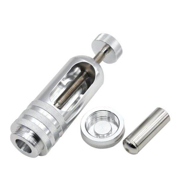 Kinzo Garden pollenpresse, 13 cm høj, robust og nem til præcis presning.