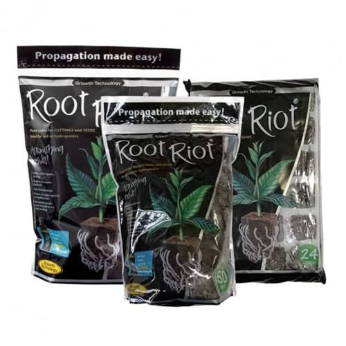 Root Riot Propagation Cubes, sæt med 100 stk., ideelle til frøspiring og stiklinger med høj succesrate.