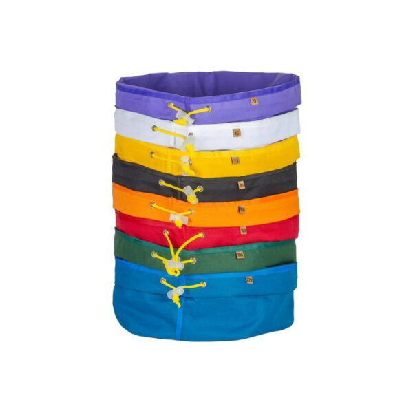 Bubble Bags ekstraktionsposer, sæt med 8 poser á 20L, designet til effektiv filtrering og præcis ekstraktion.