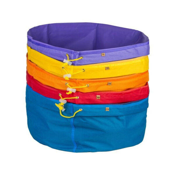 Meget store Bubble Bags ekstraktionsposer, 5 stk. á 80L, designet til effektiv filtrering og ekstraktion.