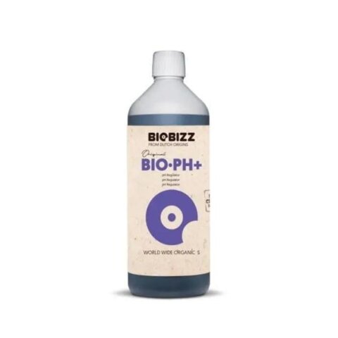 Biobizz pH Plus 1L, økologisk pH-justeringsmiddel til sund plantevækst.