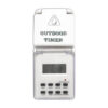 Elektronisk timer LXU03, vandtæt og ideel til udendørs brug, perfekt til lys og vandingssystemer.