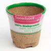 Jiffy SpeedyPot tørvepotte (10x9cm), miljøvenlig og effektiv til kimplanter.