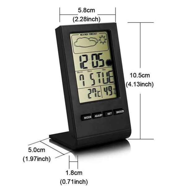 Vejrstation - termometer, hygrometer, barometer og kalender - Image 3