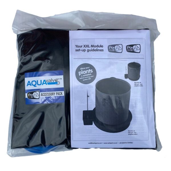 AutoPot tilbehørspakke til 50L XXL, inkl. potte og 9 mm modul, designet til effektiv og automatiseret vanding.