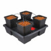 Wilma Small hydroponisk system, 4 x 11L beholdere, kompakt design til avanceret dyrkning.
