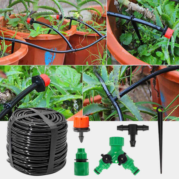 Komplet vandingskit - 50m vandledning + 50 dryppere - Image 13