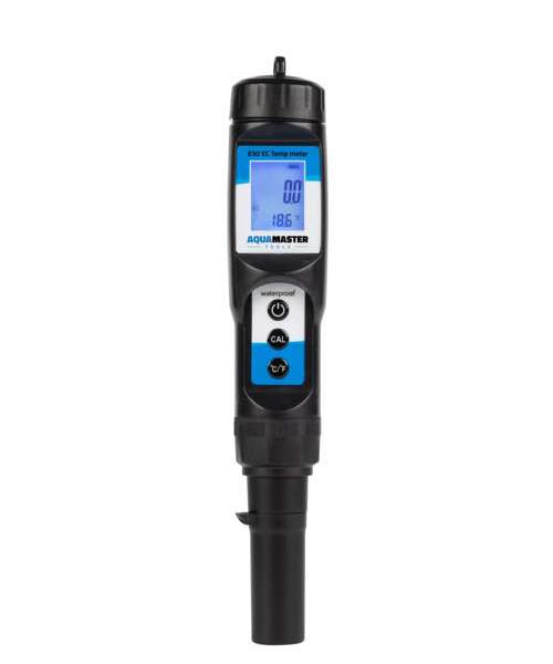 Aqua Master Tools E50 Pro, EC- og temperaturmåler, ideel til præcis vandanalyse i dyrkning.