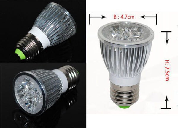 LED pære | 5x3W  E27 - blomstring - Image 3