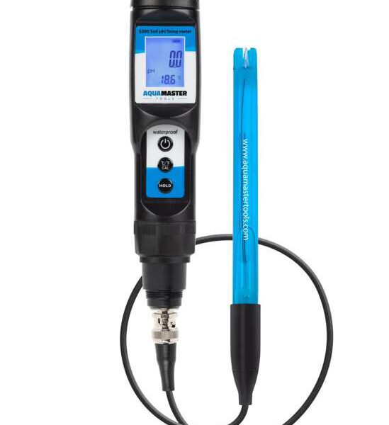 Aqua Master Pro 2, præcis pH- og temperaturmåler, designet til brug i gromedier og jorddyrkning.