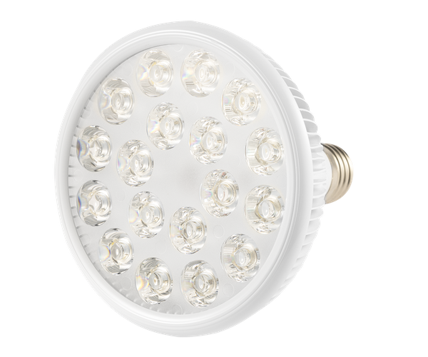 LED pære 18W E27, designet til optimal belysning i blomstringsfasen.