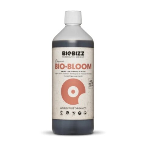 Biobizz Bio Bloom 1L økologisk gødning, specielt udviklet til at fremme sund blomstring i planter.