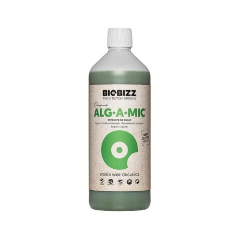 Biobizz Alg·A·Mic 1L, økologisk vitaminstimulator til forbedret plantevækst og styrkelse.