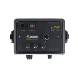 Cli-Mate klimarregulator, 16A med hysterese, designet til præcis ventilationshastighedskontrol i vækstrum.