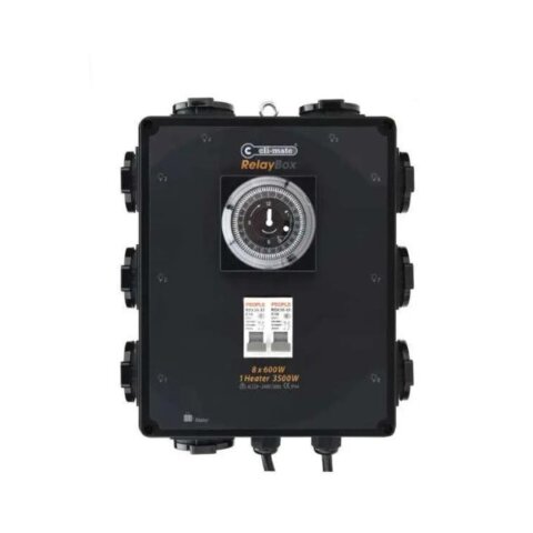 Cli-Mate HPS timer med varmefunktion, designet til sikker styring af 8 x 600W belysningssystemer.