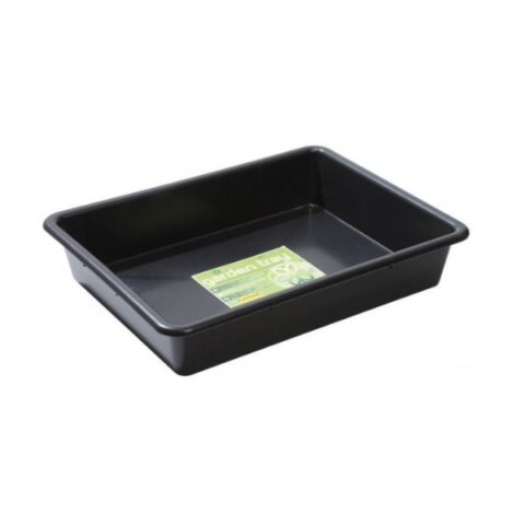 Garland grobakke i plast, måler 64,5x49,5xH12 cm, ideel til frø og stiklinger.