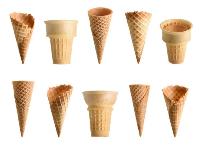 Et sjovt billede af is-cones
