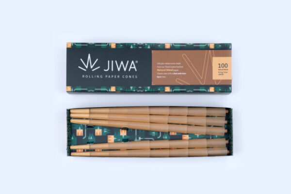 King Size Ublegede Cones 100 stk. fra Jiwa - 109 mm