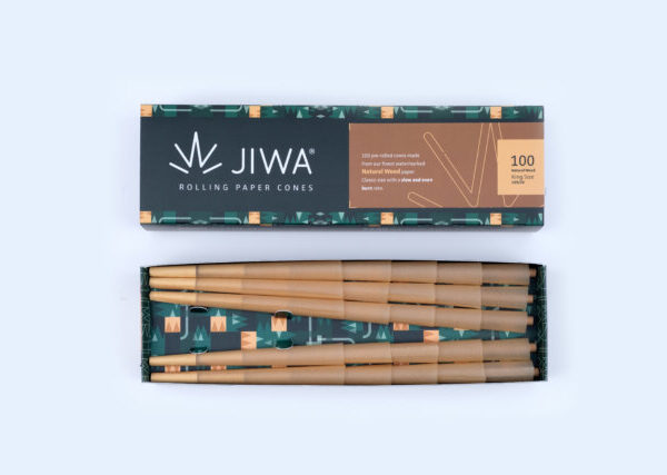 King Size Ublegede Cones 100 stk. fra Jiwa - 109 mm