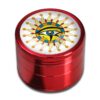 Black Leaf | Horus Eye alu-grinder 4-delt (rød) - Subseed.dk