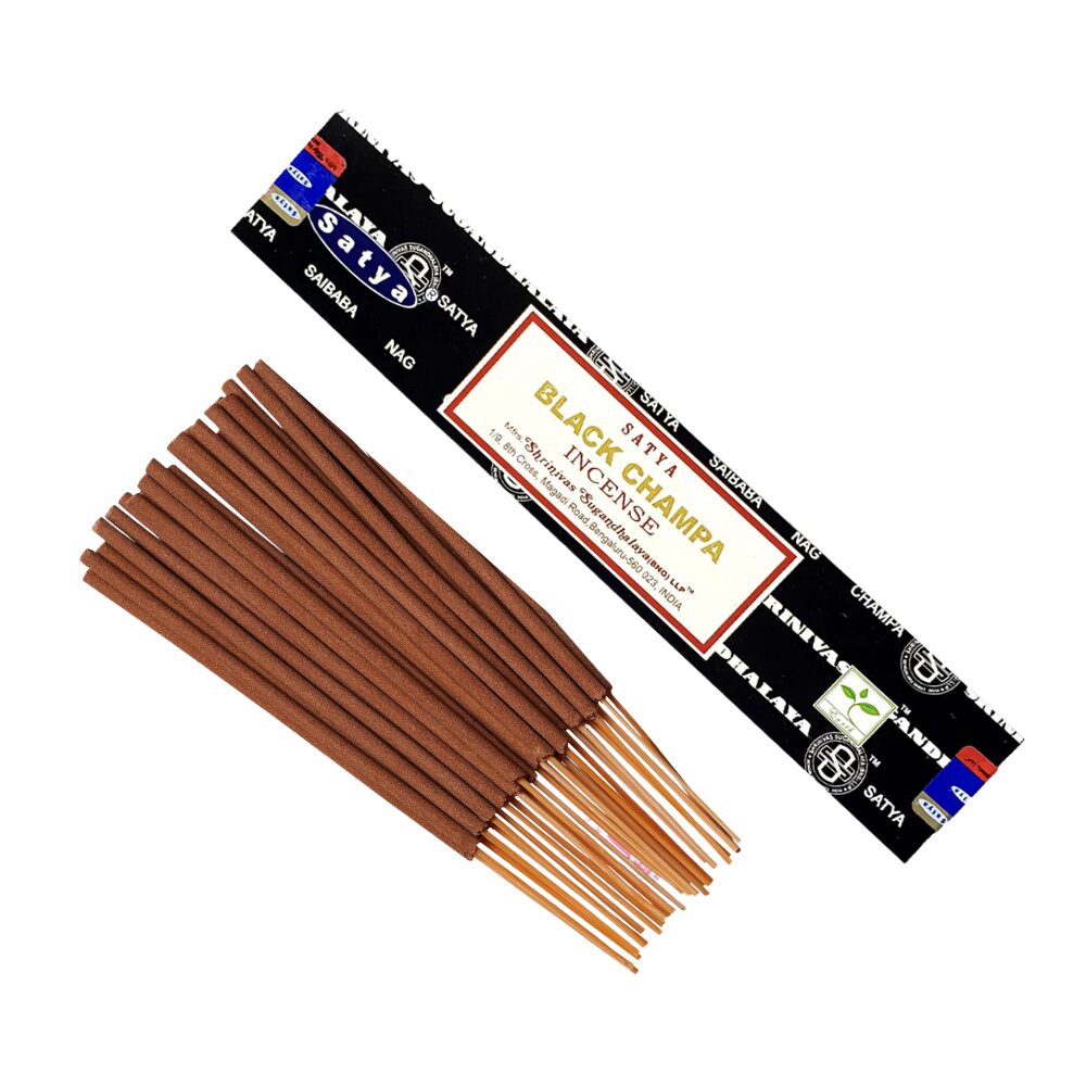 Satya | Røgelsespinde – Black Champa – 15 g