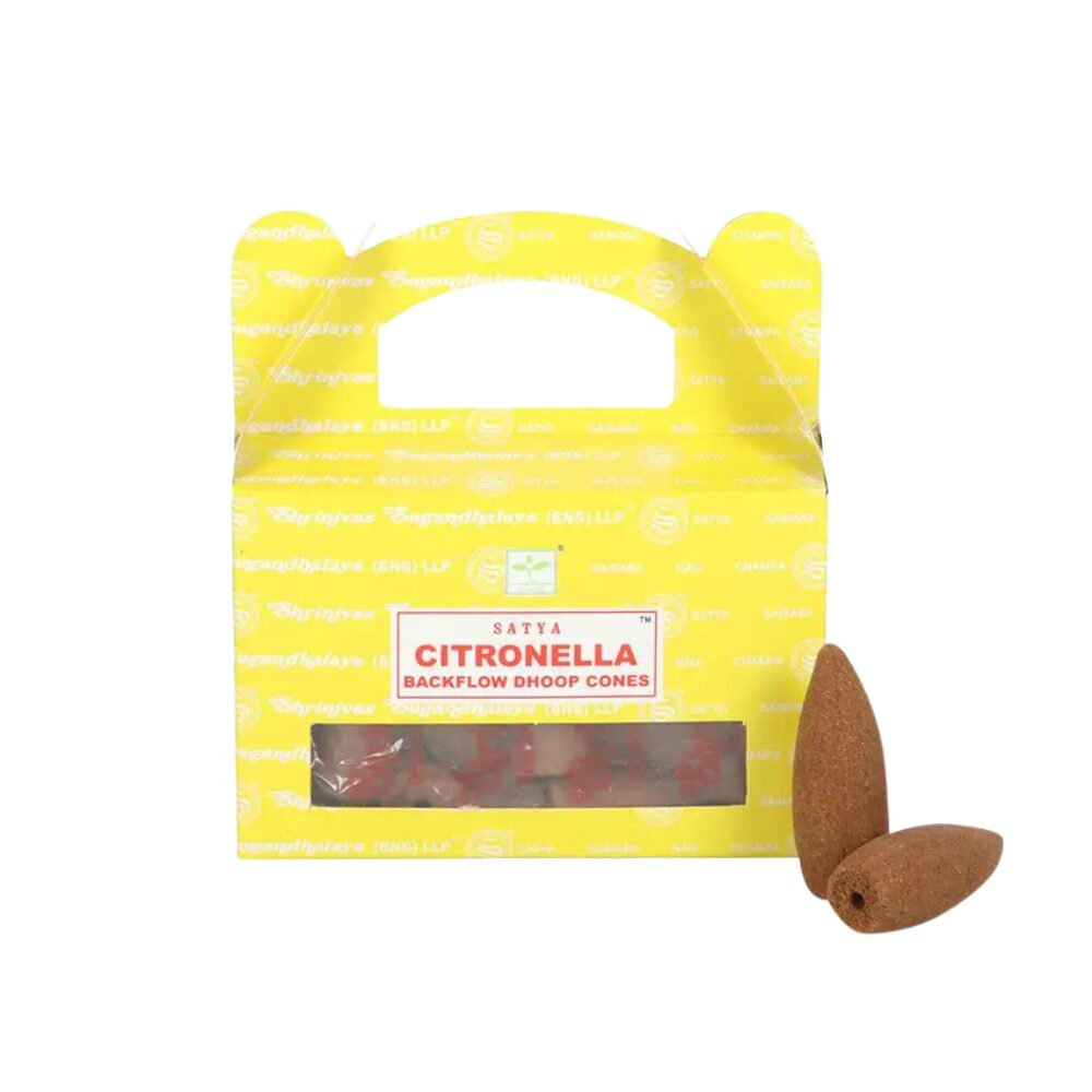 Satya | Røgelseskegler – Citronella Backflow Dhoop