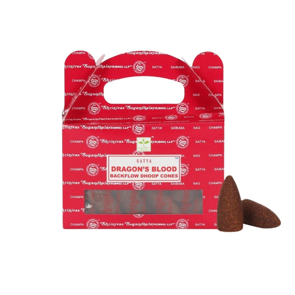 Satya | Røgelseskegler – Dragon’s Blood Backflow Dhoop