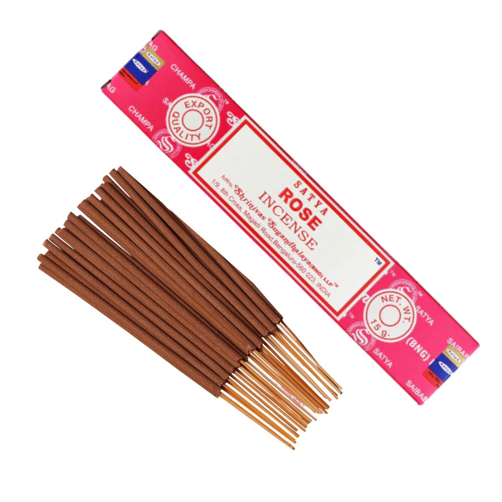 Satya | Røgelsespinde – Supreme Rose – 15 g