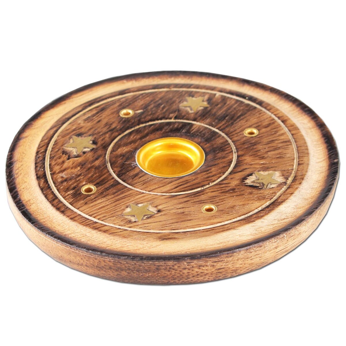 Røgelsesholder i mangotræ - Subseed.dk