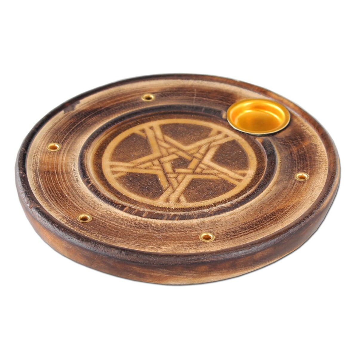 Røgelsesholder i mangotræ - Subseed.dk