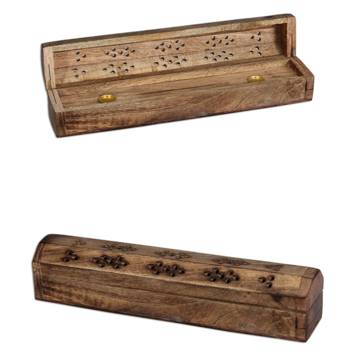 Røgelsesholder i mangotræ - Subseed.dk