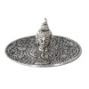 Røgelsesholder i metal – Buddha-hoved - Subseed.dk