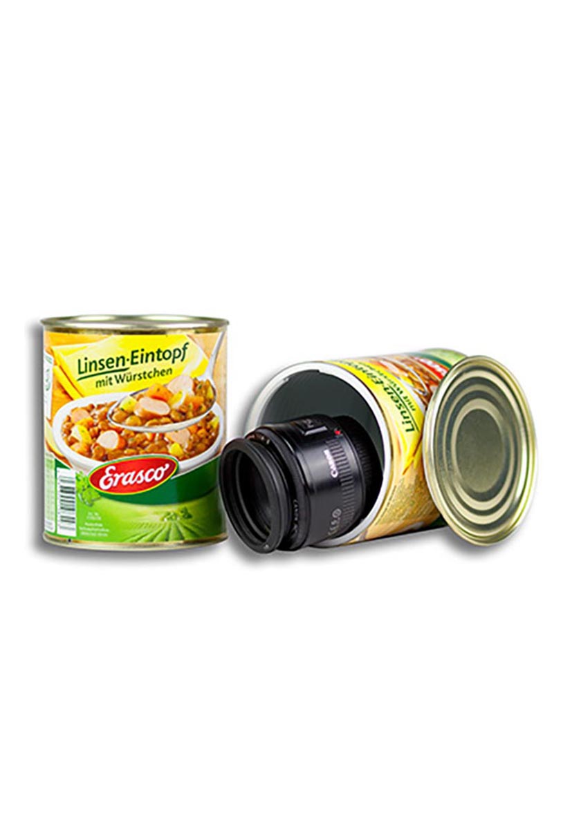 Skjulekasse – dåse (Dåse 800 g – Linsegryde) - Subseed.dk